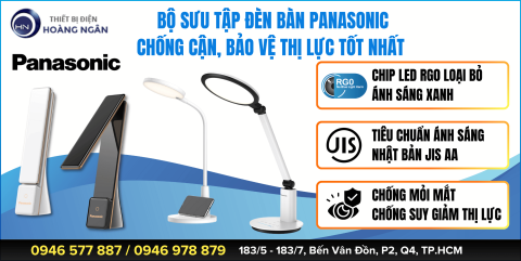 Bộ Sưu Tập Đèn Bàn Panasonic Chống Cận, Bảo Vệ Mắt Chuẩn Nhật Bản