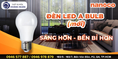 BÓNG ĐÈN TRÒN E27 NANOCO: CÔNG NGHỆ CHIP LED HÀN QUỐC CHIẾU SÁNG MẠNH MẼ  -  TIẾT KIỆM 80% ĐIỆN NĂNG