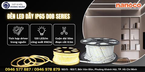 Tân Trang Nhà Cửa Cùng Đèn LED Dây Ngoài Trời IP65 Nanoco - DOB Series Mới Ra Mắt 2025