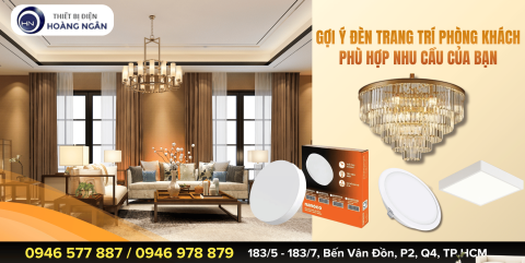 Gợi ý các loại đèn trang trí phòng khách không thể thiếu
