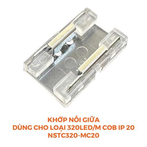 Khớp Nối Giữa Dùng Cho LED Dây COB DC24V IP20 NSTC320-MC20 Nanoco