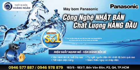 Địa chỉ mua Máy Bơm Panasonic tại TP.HCM, Bình Dương – UY TÍN – TIN CẬY – CHIẾT KHẤU CAO ĐẾN 37%