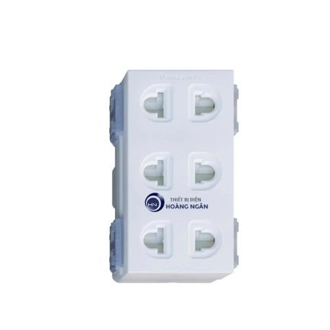 Ổ Cắm Panasonic 3 Lỗ WEV138307SW - WIDE Series